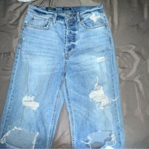 Wild fable wide leg/straight ripped jeans